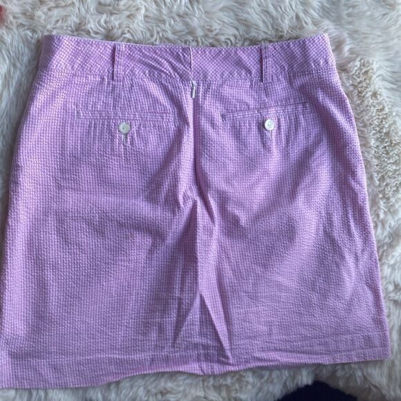 Cutter and Buck Pink Gingham Golf Skort - Picture 4 of 5